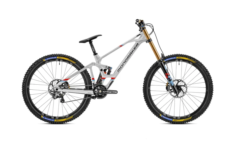 2023 Mondraker Summum RR - Mullet Carbon Downhill Full-Suspension MTB - Silver / White